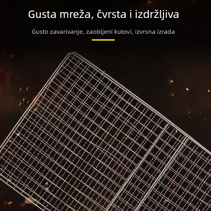 Dvostruka mrežasta klipsa za roštilj, za povrće i ribu