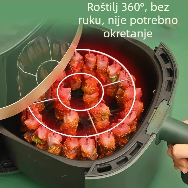 Štapići za roštilj od nehrđajućeg čelika, prehrambene kvalitete, za kućni vertikalni roštilj