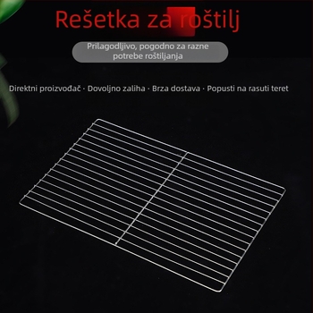 Nehrđajući čelični mrežni roštilj — linearna mreža za pećnicu i roštilj, mreža za piletinu