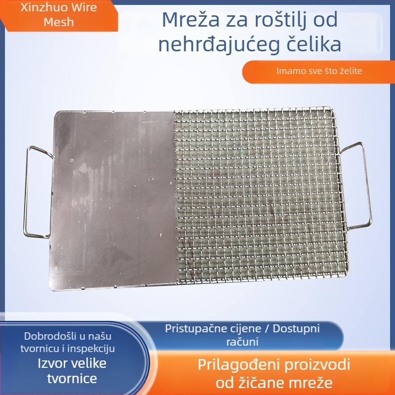 304 nehrđajući čelik mreža za roštilj s klipom za ribu, mreža za pećnicu, odvodna i rashladna rešetka za kolače