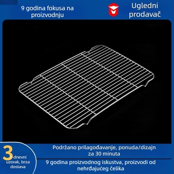 Stalak za pleh od nehrđajućeg čelika 304 sa nogama, prenosiv unutarnji višenamjenski odvodič masnoće, mreža za roštilj