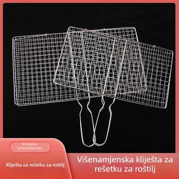 Prilagođeni nerđajući čelik klips za roštilj i mreža za roštilj za ribu, povrće i meso, nemagnetična i debela mreža