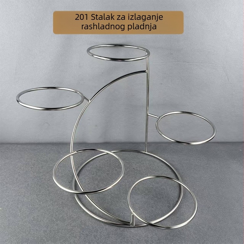 Višeslojni držač tanjira za deserte i hladna jela, za hotele, vjenčane recepcije i grill-restorane.