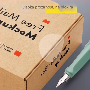 Prozirne kružne PVC samoljepljive naljepnice, vodootporne, lako se odljepe i mogu se ponovno koristiti, za vanjsku ambalažu i barkodove, promjer 20 mm ili 25 mm, 500 komada po rolni.