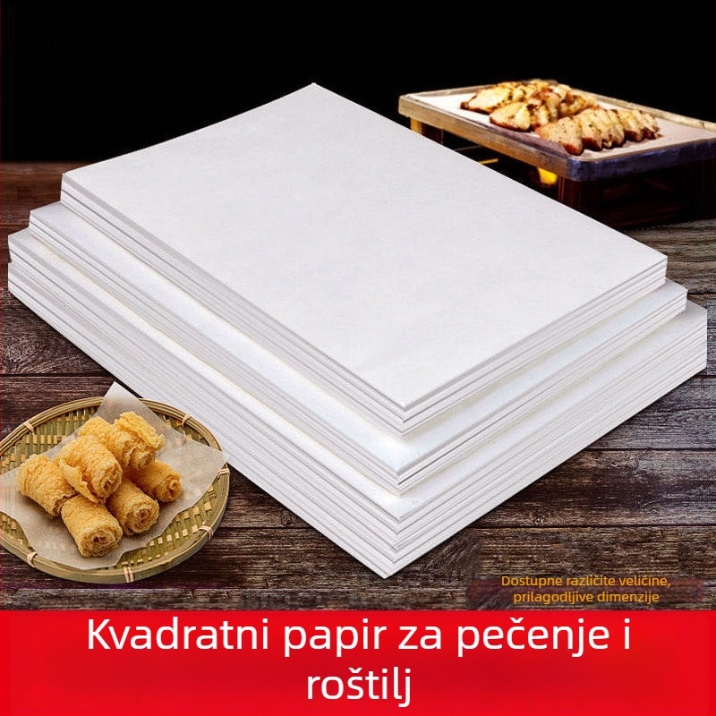 Kuhinjski papir sa silikonskim premazom za pečenje i roštilj, prehrambene kvalitete