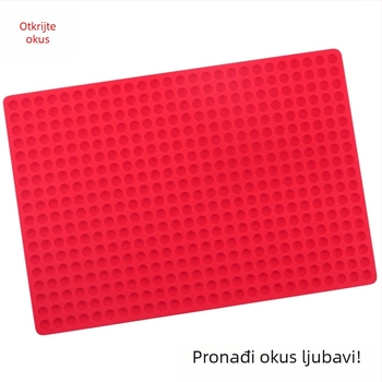Silikonska podloga za pečenje s 468 kružnih rupa za odvod ulja, pogodna za mikrovalnu pećnicu