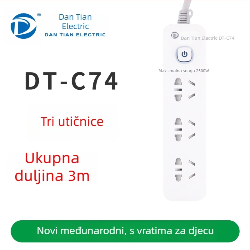USB produžni kabel s USB priključcima, novi državni standard, višenamjenska utičnica za dom i ured