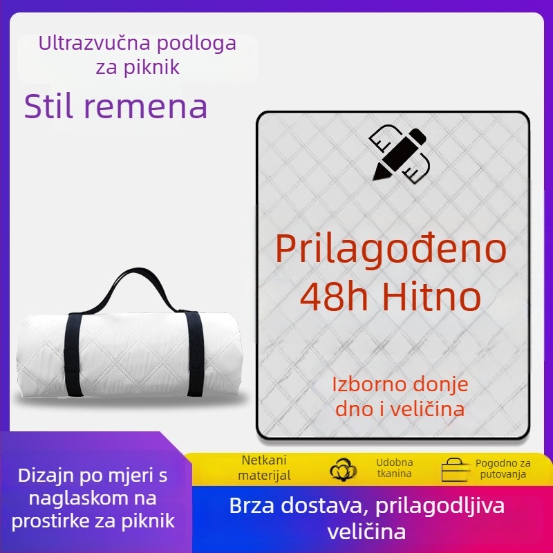 Prilagođena ultrazvučna piknik podloga za outdoor upotrebu, sklopiva s logom, vodootporna i otporna na vlagu za kampiranje