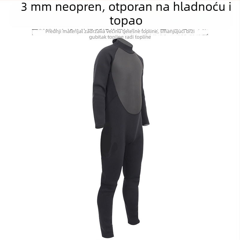 3,0 mm debeli potpuno tijelo wetsuit, topao, dugi rukavi, za surfanje, ronjenje i zimsko plivanje