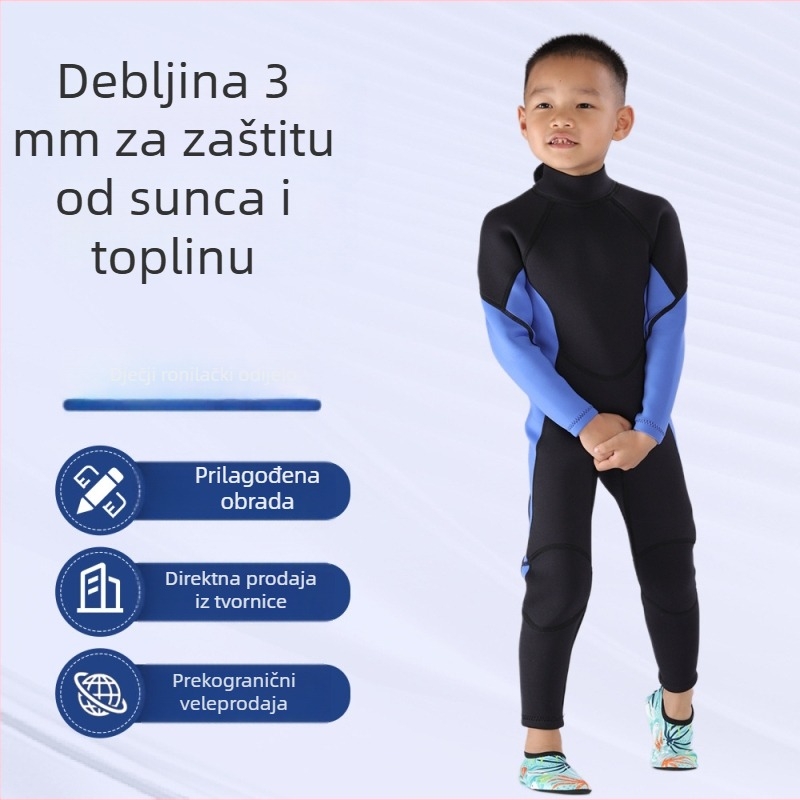 Scubastar dječji 3mm debeli topli neopren za ronjenje i surfanje, jednofarbni