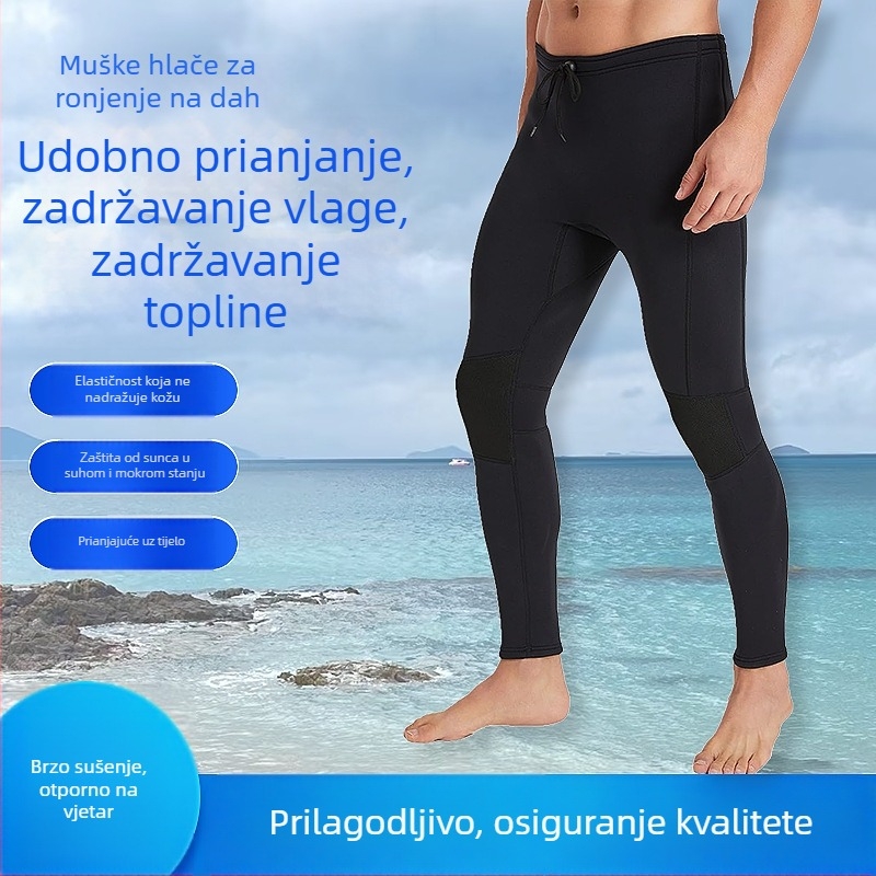 Unisex termalne plivačke hlače s UV zaštitom za ronjenje, snorkeling, jedrenje i zimsko plivanje