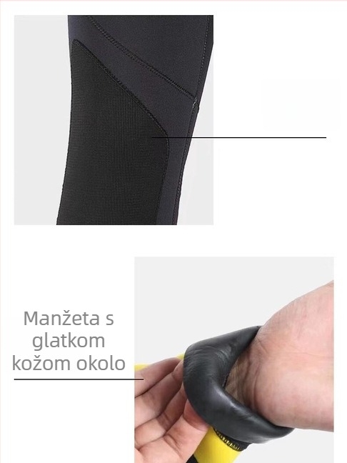 7 mm neoprenski kombinezon s kapuljačom i flis podstavom — topao, vodootporan, poludry, za ronjenje i plivanje, unisex
