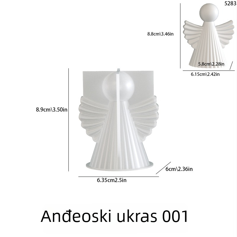 Silikonska kalupa s anđelinim krilima za smolu i gips – DIY ukrasi i aromatične svijeće