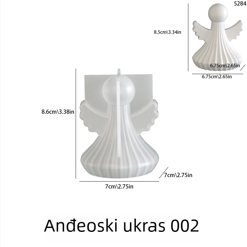 Silikonska kalupa s anđelinim krilima za smolu i gips – DIY ukrasi i aromatične svijeće