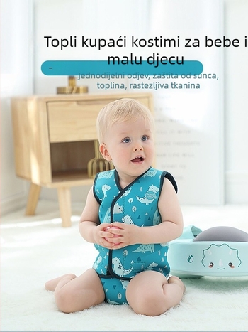Unisex dječji neopren kombinezon s UV zaštitom, topao flis za ronjenje i surfanje