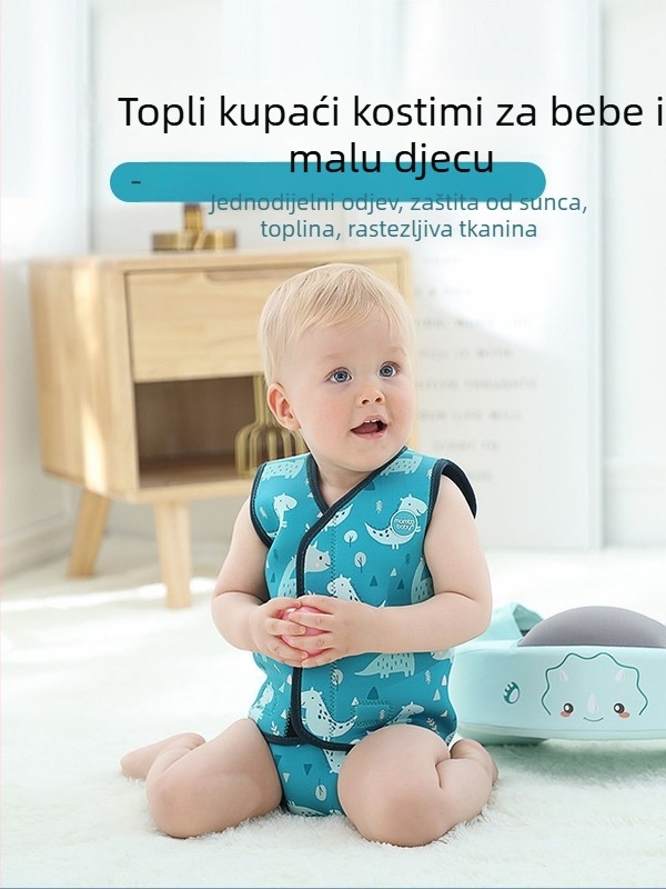 Unisex dječji neopren kombinezon s UV zaštitom, topao flis za ronjenje i surfanje