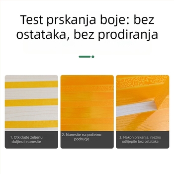 Žuta Washi traka za maskiranje i zaštitu u interijeru — bez tragova, lako se trga rukom, širina 20 mm, duljina 50 m
