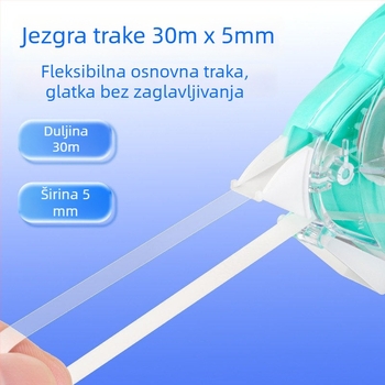 Hobby 30 m korektivna traka velike kapacitete, tiha, prozirna PET folija, za učenike