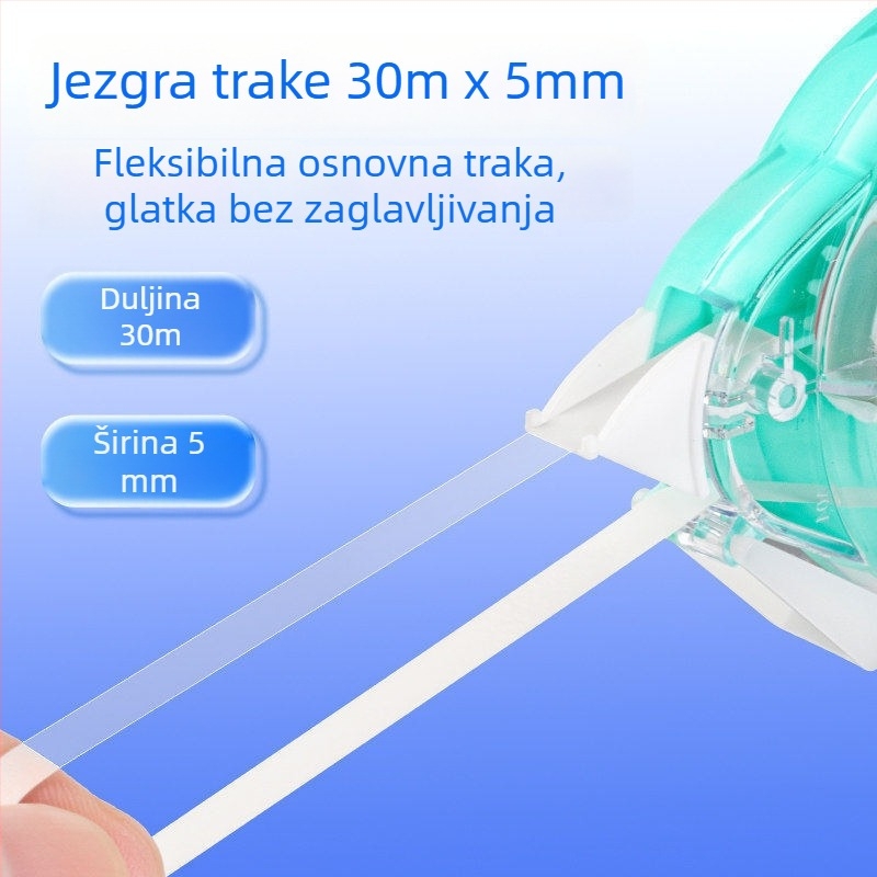 Hobby 30 m korektivna traka velike kapacitete, tiha, prozirna PET folija, za učenike