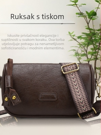 Ženska torba Boston u Ins stilu sa širokom naramenicom, svakodnevna crossbody torba