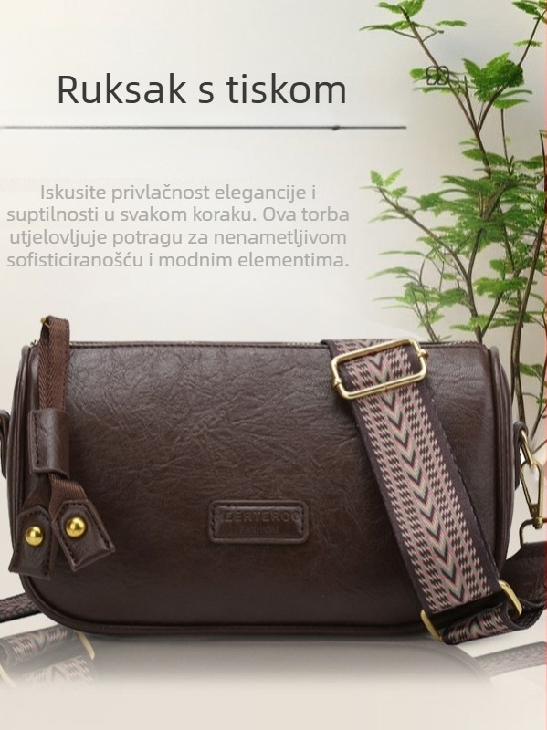 Ženska torba Boston u Ins stilu sa širokom naramenicom, svakodnevna crossbody torba