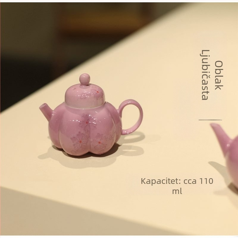 Yunxia Purple – Tradicionalni kineski čajni set s gaiwanom i čajnikom – ljubičasti keramički set