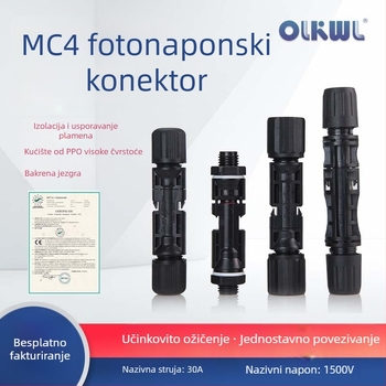 MC4 fotonaponski terminal, muški i ženski konektor, spojnik za solarni panel