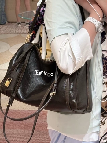 Torba preko ramena od prave kože, Pillow dizajn, unisex, velika kapaciteta, cilindričnog oblika, za svakodnevnu i poslovnu uporabu