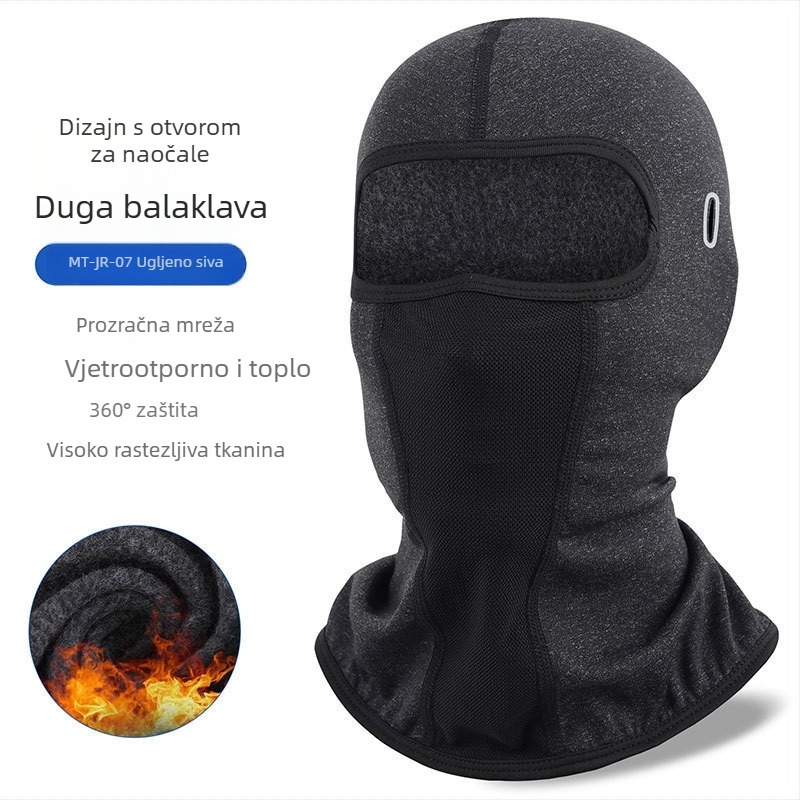 Maska za sunčevu zaštitu za motocikl – potpuno lice, Ice Silk tkanina, UV zaštita