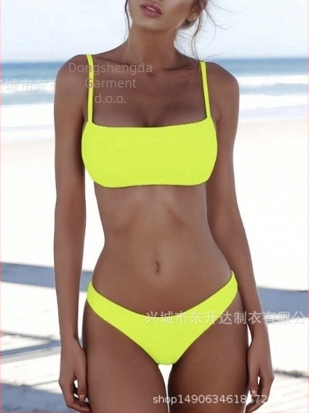 Ženski dvodijelni bikini s ulošcima za male grudi, push-up, za termalne bazene
