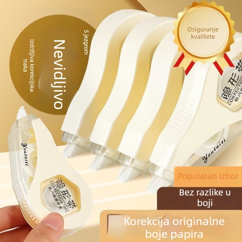 Nevidljivi, tiši papir za korekciju vida, s velikim kapacitetom, minimalistički dizajn, glatka primjena za učenike