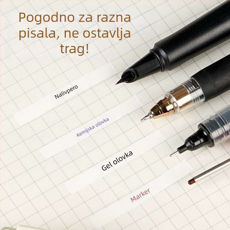 Nevidljivi, tiši papir za korekciju vida, s velikim kapacitetom, minimalistički dizajn, glatka primjena za učenike