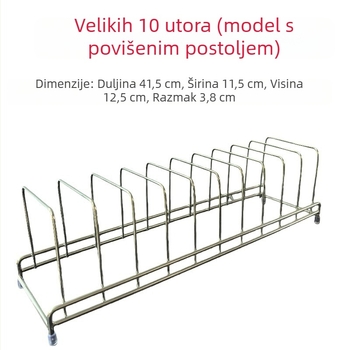 Nehrđajući čelični nosač za odvod ulja i prikaz mesnih pita na roštilju