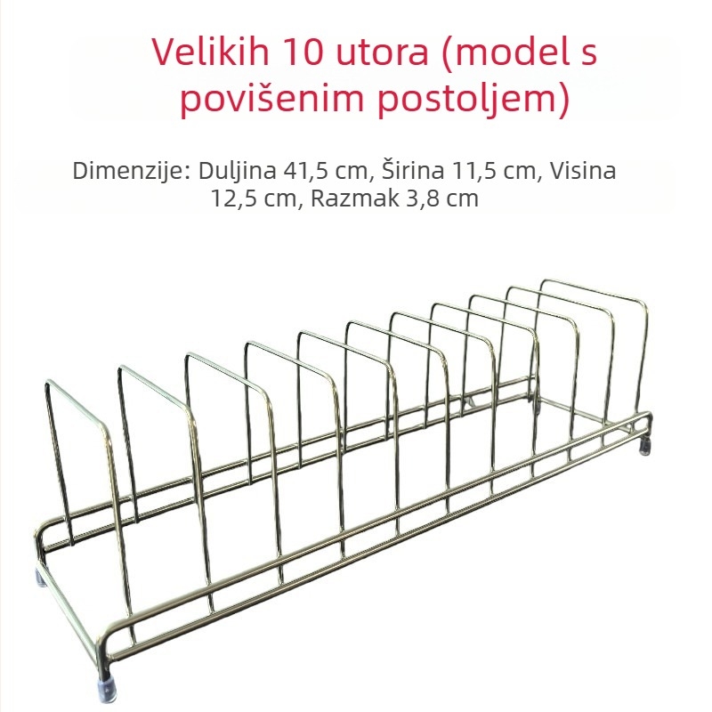Nehrđajući čelični nosač za odvod ulja i prikaz mesnih pita na roštilju