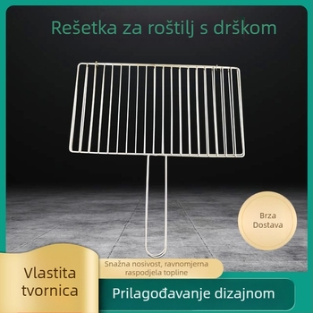 Kvadratna rešetka za roštilj od nehrđajućeg čelika, prehrambena kvaliteta