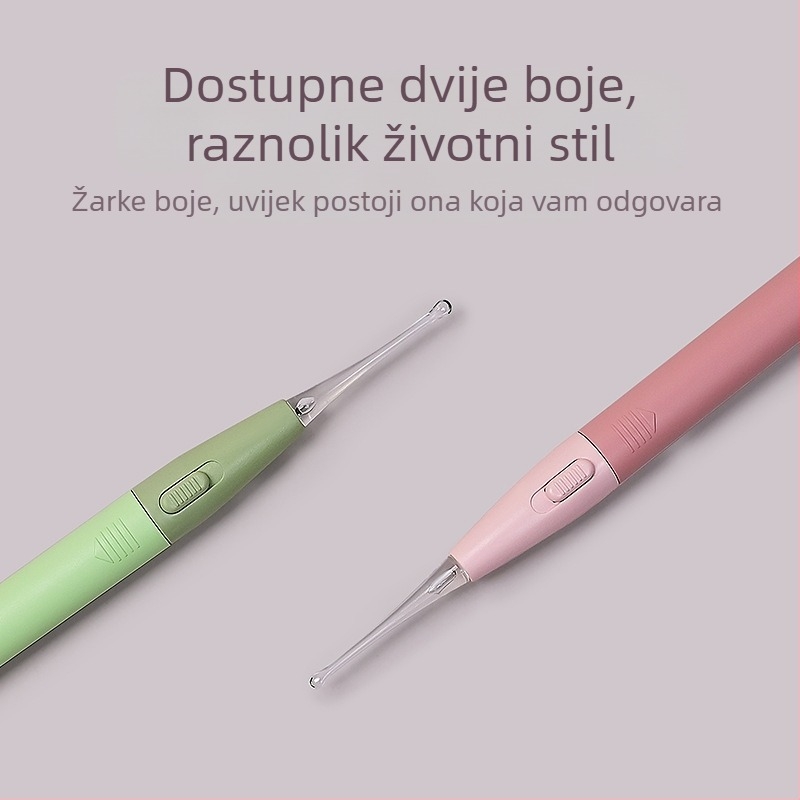 Mekana silikonska osvijetljena žličica za uši za djecu – vizualni alat za čišćenje uha