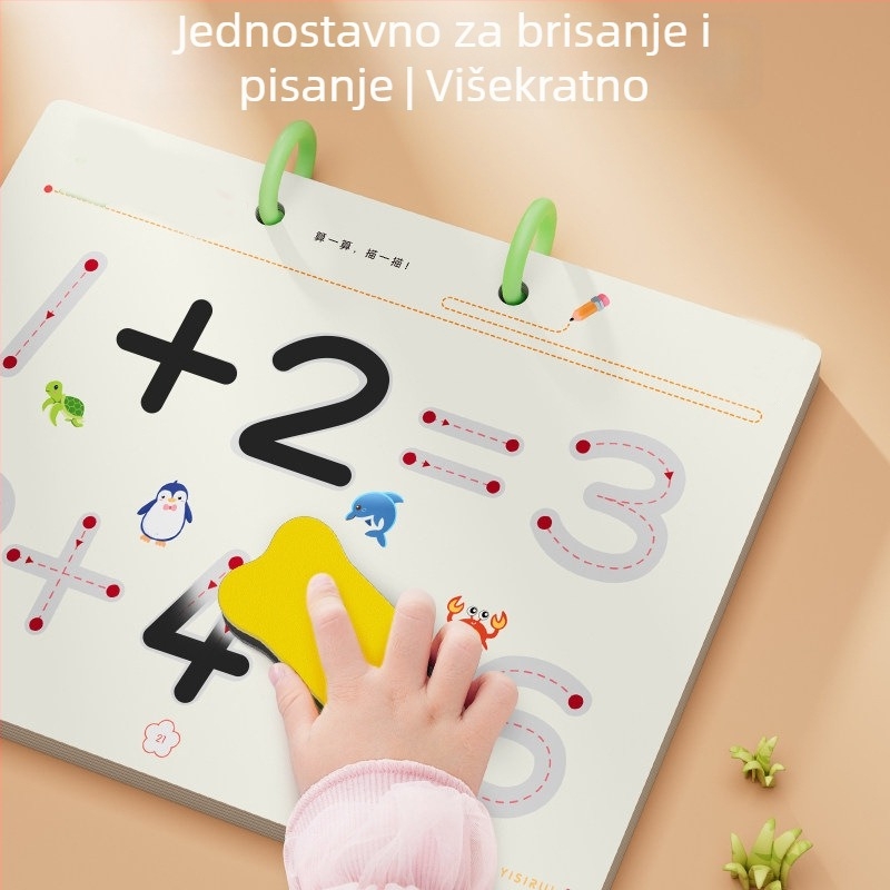 Priručnik za vježbanje kontrole držanja olovke za vrtić s izbrisivim papirom – osnove pisanja