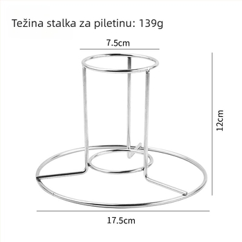 Stalak od nehrđajućeg čelika za pečenu piletinu, vanjski BBQ