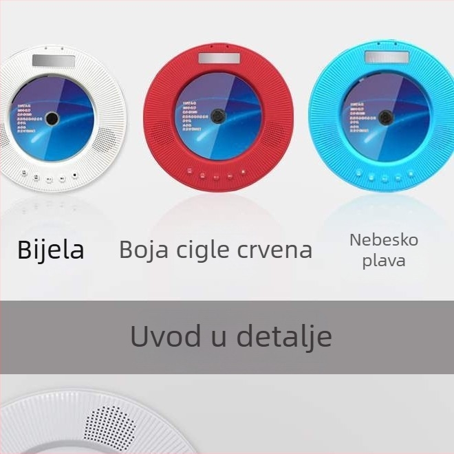 CD player s Bluetoothom, HD prijenosni DVD player za kućnu upotrebu s HDMI, učenje engleskog jezika