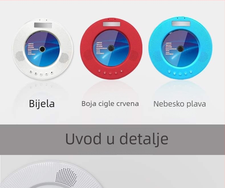 CD player s Bluetoothom, HD prijenosni DVD player za kućnu upotrebu s HDMI, učenje engleskog jezika