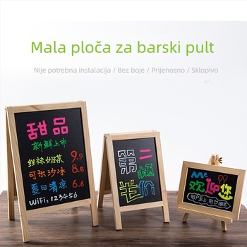 Stolna ploča za bilješke, mini ploča za pisanje, izbrisiva ploča za štand, uspravna ploča za poruke