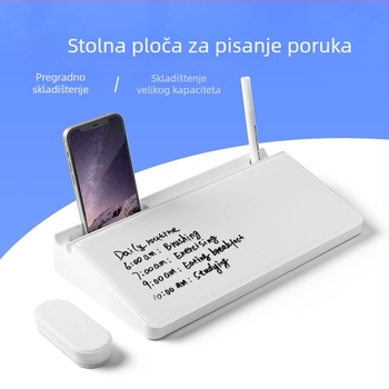 Stolna ploča od kaljenog stakla za pisanje – uredska ploča za bilješke i poruke, izbrisiva