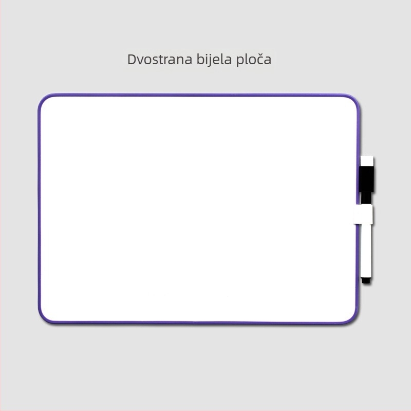 Dvostrana ploča za suho brisanje, format A4, crvene i plave crte, četiri reda i tri mreže, za vježbanje pisanja