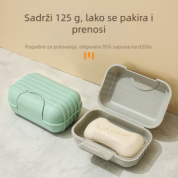 Putna kutija za sapun s čvrstim poklopcem, vodootporna, prijenosna, za ručno rađeni sapun