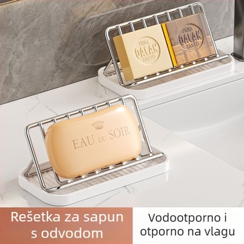 Držač sapuna od nehrđajućeg čelika s odvodnjom za kupaonski i kuhinjski pult