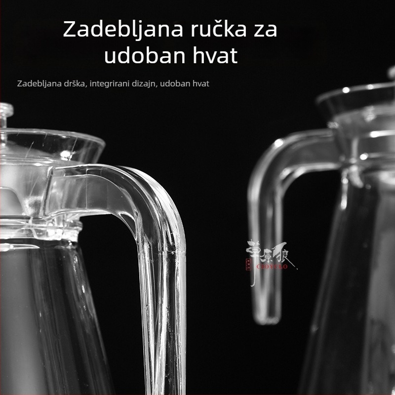 Posuda od akrilnog i PC materijala za napitke, sokove i hladnu vodu, otporna na visoke i niske temperature, pogodna za restorane i hotele