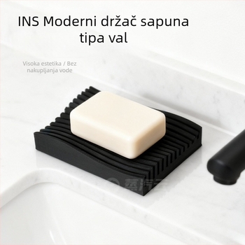 Inovativna posuda za sapun s odvodom za kupaonicu, moderan 3D ispisani držač sapuna