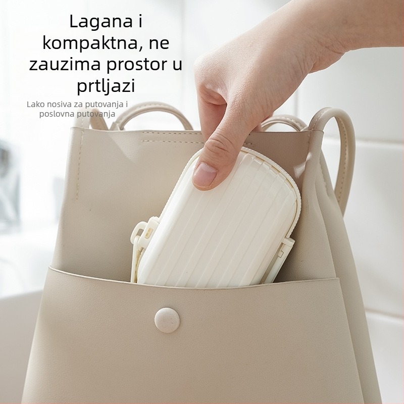 Nova kreativna kutija za sapun sa zatvaračem, dvostruko odvodnjavanje, prenosna kvadratna kutija sa poklopcem, vodootporna za putovanja