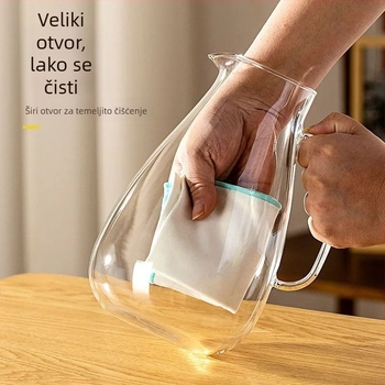 Kantica od orašćevog drveta s borosilikatnim staklom — otporna na toplinu, za goste, moderan minimalistički dizajn