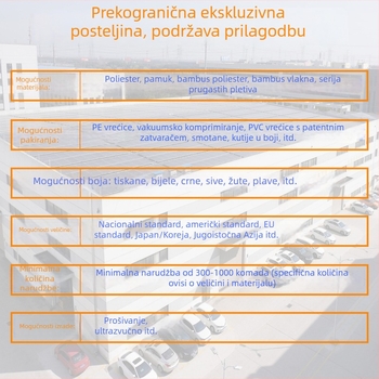 Navlaka za madrac, vodootporna i otporna na prašinu, periva u stroju, otporna na urin i mrlje, pogodna za hotel, dom i studentski dom.